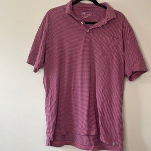 Peter Millar blue and red cotton polo shirt size large